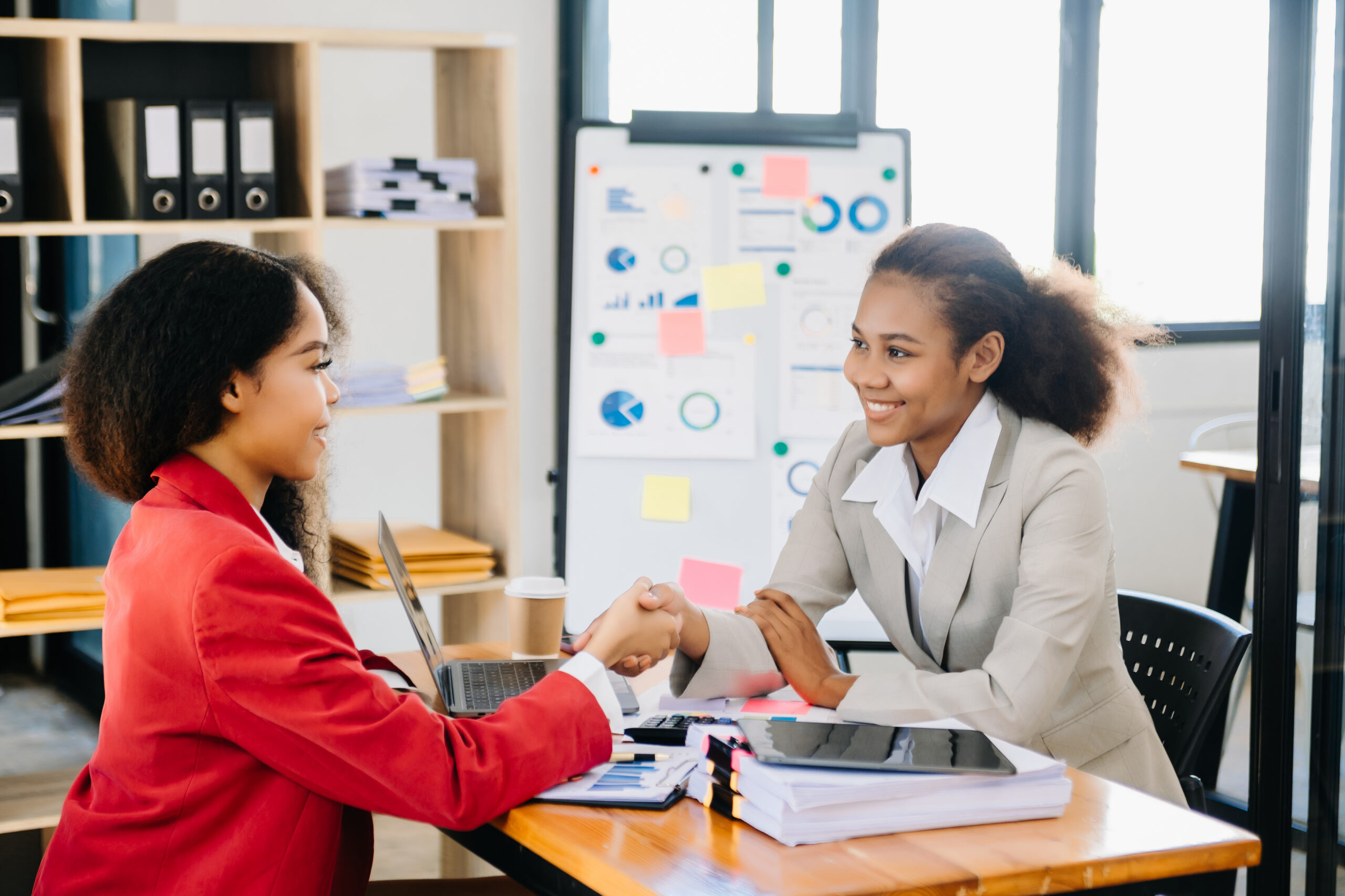 A young direct sales professional with her mentor