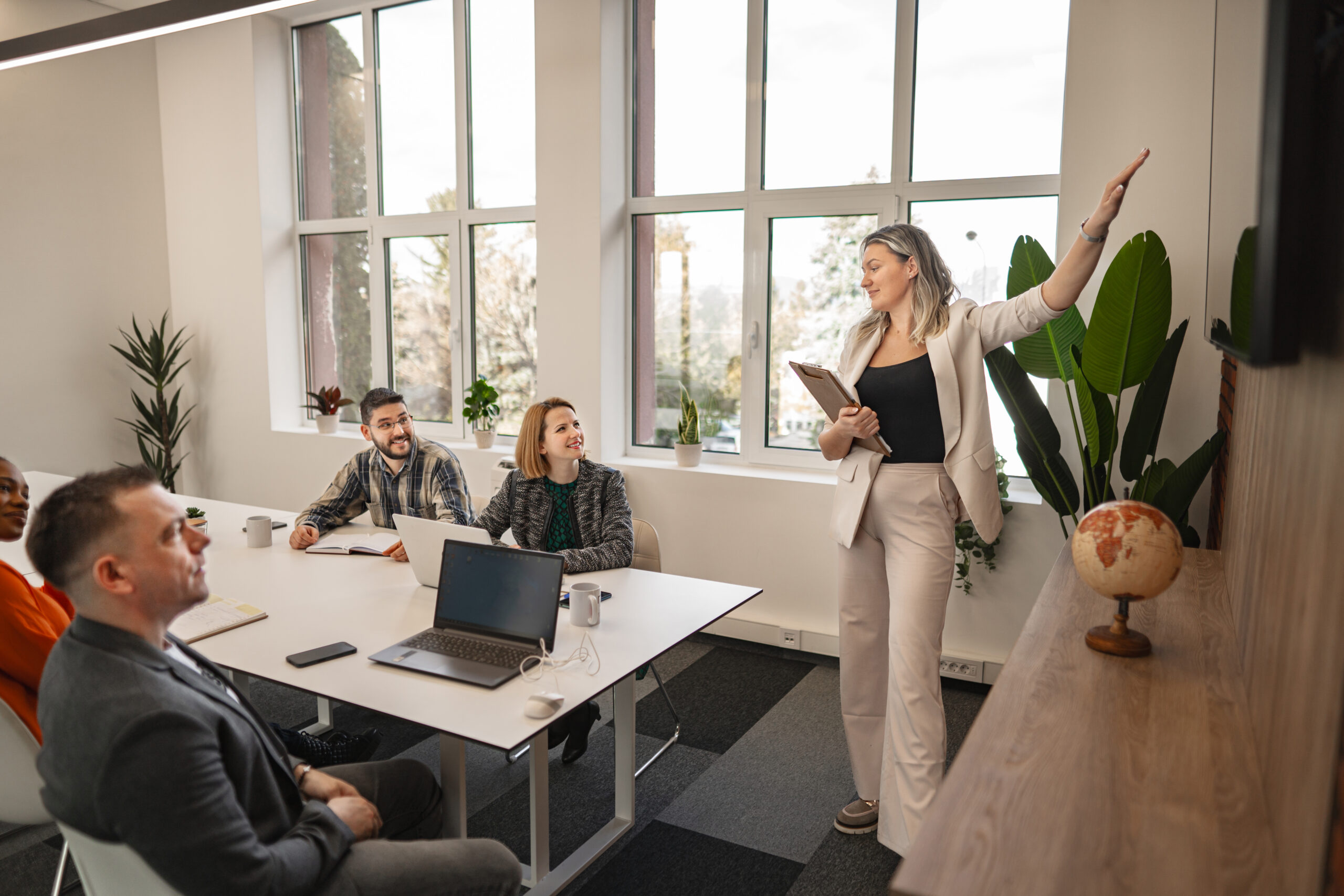 A sales team planning new growth opportunities